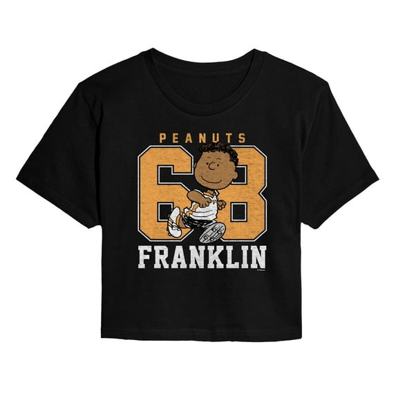 Peanuts - Franklin Sports - Juniors Cropped Graphic T-Shirt