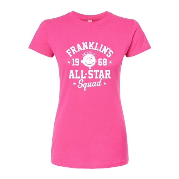 Peanuts - Franklins All Star Squad - Juniors Fitted Graphic T-Shirt