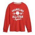 thumbnail image 1 of Peanuts - Franklins All Star Squad - Toddler & Youth Long Sleeve Graphic T-Shirt, 1 of 6