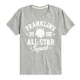 thumbnail image 1 of Peanuts - Franklins All Star Squad - Toddler & Youth Short Sleeve Graphic T-Shirt, 1 of 5