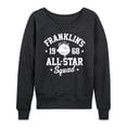 thumbnail image 1 of Peanuts - Franklins All Star Squad - Women's Lightweight French Terry Long Sleeve Shirt, 1 of 6