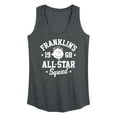thumbnail image 1 of Peanuts - Franklins All Star Squad - Women's Racerback Tank Top, 1 of 6