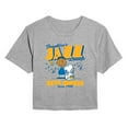 thumbnail image 1 of Peanuts - Franklins Jazz Lounge -Juniors Cropped Short Sleeve Graphic T-Shirt Cropped Graphic T-Shirt, 1 of 5
