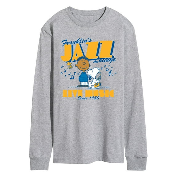 Peanuts - Franklins Jazz Lounge - Men's Long Sleeve Graphic T-Shirt