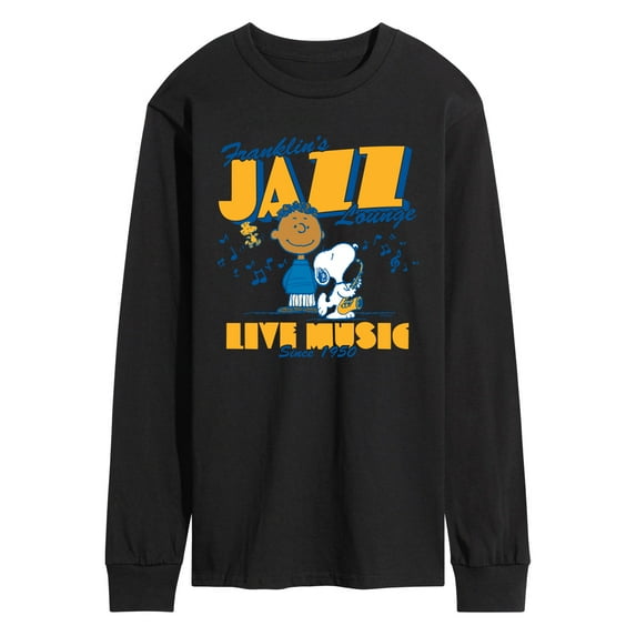 Peanuts - Franklins Jazz Lounge - Men's Long Sleeve Graphic T-Shirt