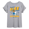 thumbnail image 1 of Peanuts - Franklins Jazz Lounge -Womens Oversized Graphic T-Shirt Oversized Graphic T-Shirt, 1 of 5