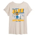 thumbnail image 1 of Peanuts - Franklins Jazz Lounge -Womens Oversized Graphic T-Shirt, 1 of 5