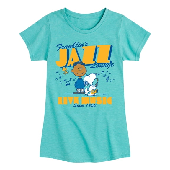 Peanuts - Franklins Jazz Lounge - Youth Girls Fitted Short Sleeve T-Shirt