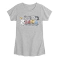 thumbnail image 1 of Peanuts - Friends Drawing - Youth Girls Fitted Short Sleeve T-Shirt, 1 of 4