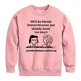 thumbnail image 1 of Peanuts - Friends Forever Marcie And Patty - Toddler & Youth Crewneck Fleece Sweatshirt, 1 of 5