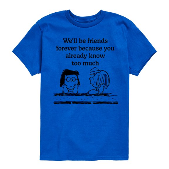 Peanuts - Friends Forever Marcie And Patty - Toddler & Youth Short Sleeve Graphic T-Shirt