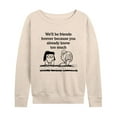 thumbnail image 1 of Peanuts - Friends Forever - Women's Lightweight French Terry Long Sleeve Shirt, 1 of 6