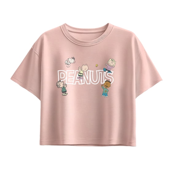 Peanuts - Friends Playing - Youth Girls Boxy T-Shirt