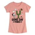 thumbnail image 1 of Peanuts - Game Day Vibes - Toddler & Youth Girls Short Sleeve Graphic T-Shirt, 1 of 5