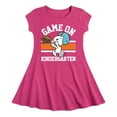 thumbnail image 1 of Peanuts - Game On 1st Kindergarten - Toddler And Youth Girls Fit And Flare Dress, 1 of 1
