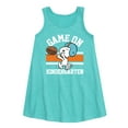 thumbnail image 1 of Peanuts - Game On Kindergarten - Back to School - Toddler and Youth Girls A-line Dress, 1 of 5