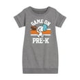 thumbnail image 1 of Peanuts - Game On Pre-K - Toddler And Youth Girls Fleece Dress, 1 of 1