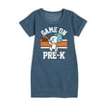 thumbnail image 1 of Peanuts - Game On Pre-K - Toddler And Youth Girls Fleece Dress, 1 of 6