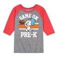 thumbnail image 1 of Peanuts - Game On Pre-K - Toddler And Youth Raglan Graphic T-Shirt, 1 of 7