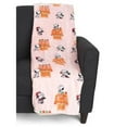 thumbnail image 1 of Peanuts Gang Christmas Throw Blanket Pink - Gingerbread Houses, Throw 50x70, 1 of 2