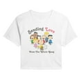 thumbnail image 1 of Peanuts - Gang Sends Love - Juniors Cropped Graphic T-Shirt, 1 of 5