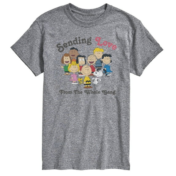Peanuts - Gang Sends Love - Men's Short Sleeve Graphic T-Shirt