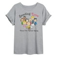 thumbnail image 1 of Peanuts - Gang Sends Love - Women's Oversized Graphic T-Shirt, 1 of 5