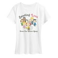 thumbnail image 1 of Peanuts - Gang Sends Love - Women's Short Sleeve Graphic T-Shirt, 1 of 5