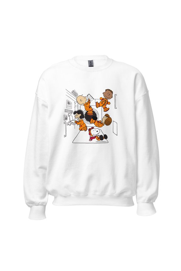 Peanuts Gang Space Adult Sweatshirt