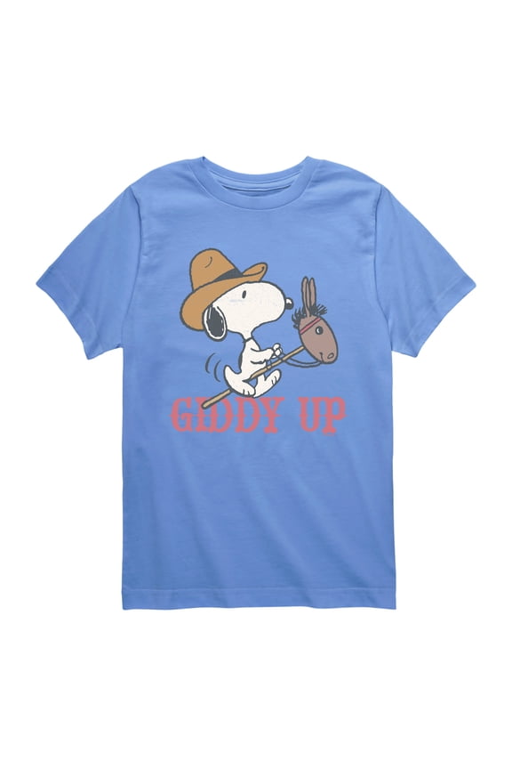 - Giddy Up - Youth Boys Short Sleeve Graphic T-Shirt