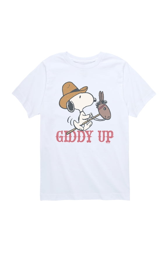 - Giddy Up - Youth Boys Short Sleeve Graphic T-Shirt