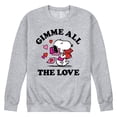 thumbnail image 1 of Peanuts - Gimme All The Love - Men's Crew Fleece, 1 of 5