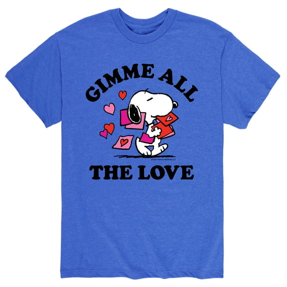 Peanuts - Gimme All The Love - Men's Short Sleeve Graphic T-Shirt