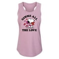 thumbnail image 1 of Peanuts - Gimme All The Love - Women's Racerback Tank, 1 of 5
