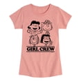 thumbnail image 1 of Peanuts - Girl Crew - Toddler And Youth Girls Short Sleeve Graphic T-Shirt, 1 of 6