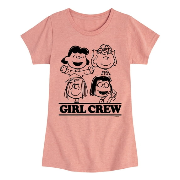 Peanuts - Girl Crew - Toddler And Youth Girls Short Sleeve Graphic T-Shirt
