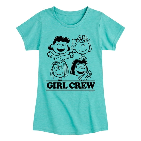 Peanuts - Girl Crew - Toddler And Youth Girls Short Sleeve Graphic T-Shirt