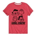 thumbnail image 1 of Peanuts - Girl Crew - Toddler And Youth Short Sleeve Graphic T-Shirt, 1 of 6