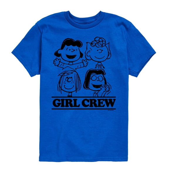 Peanuts - Girl Crew - Toddler And Youth Short Sleeve Graphic T-Shirt
