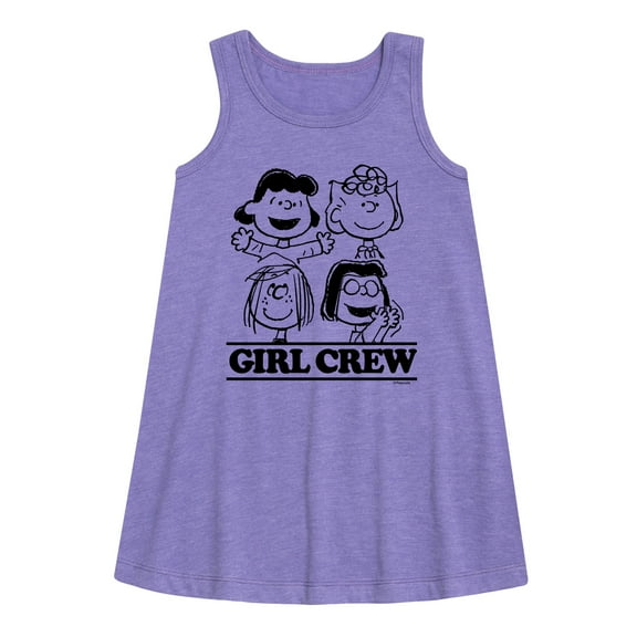 Peanuts - Girl Crew - Toddler and Youth Girls A-line Dress