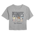 thumbnail image 1 of Peanuts - Girl Summer - Juniors Cropped Graphic T-Shirt, 1 of 5
