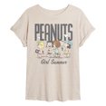 thumbnail image 1 of Peanuts - Girl Summer - Juniors Oversized Graphic T-Shirt, 1 of 5