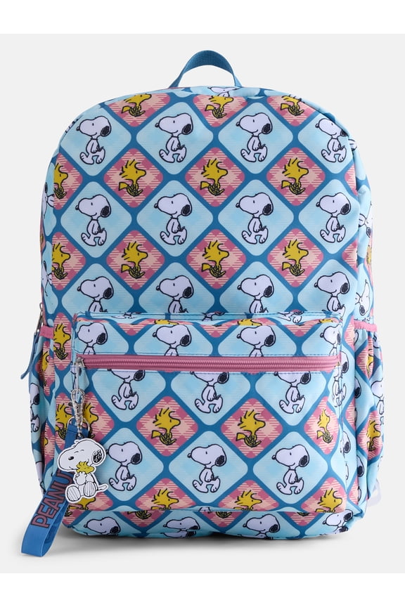 Kids' 17" Print Laptop Backpack, Blue