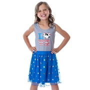 Peanuts Girl's Snoopy Joe Cool USA Love Kids Tank Nightgown Pajama