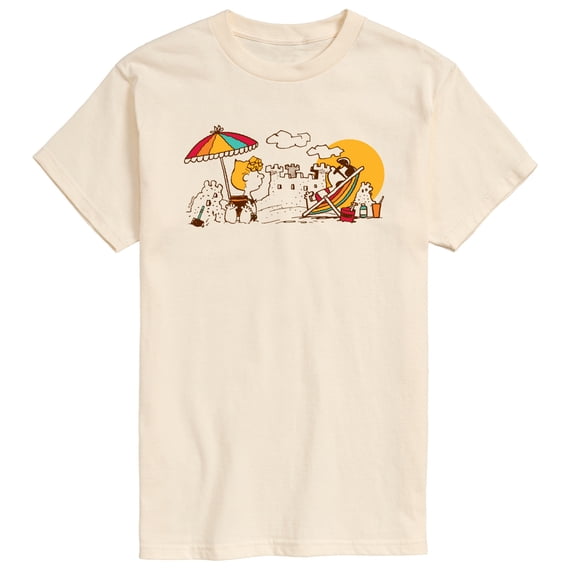 Peanuts - Girls Beach Day - Men's Short Sleeve Graphic T-Shirt