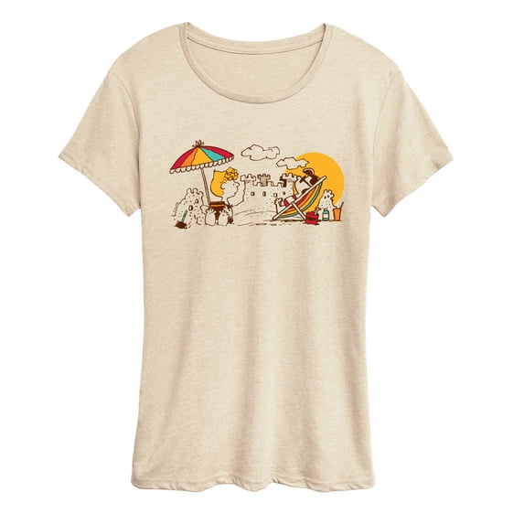 Peanuts - Girls Beach Day Short Sleeve Graphic T-Shirt