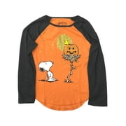 Peanuts Girls Long Sleeve Snoopy & Woodstock Halloween T-Shirt Tee Shirt 4