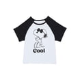 thumbnail image 1 of Peanuts Girls Joe Cool Raglan Graphic Tee with Short Sleeves, Sizes 4-16, 1 of 3