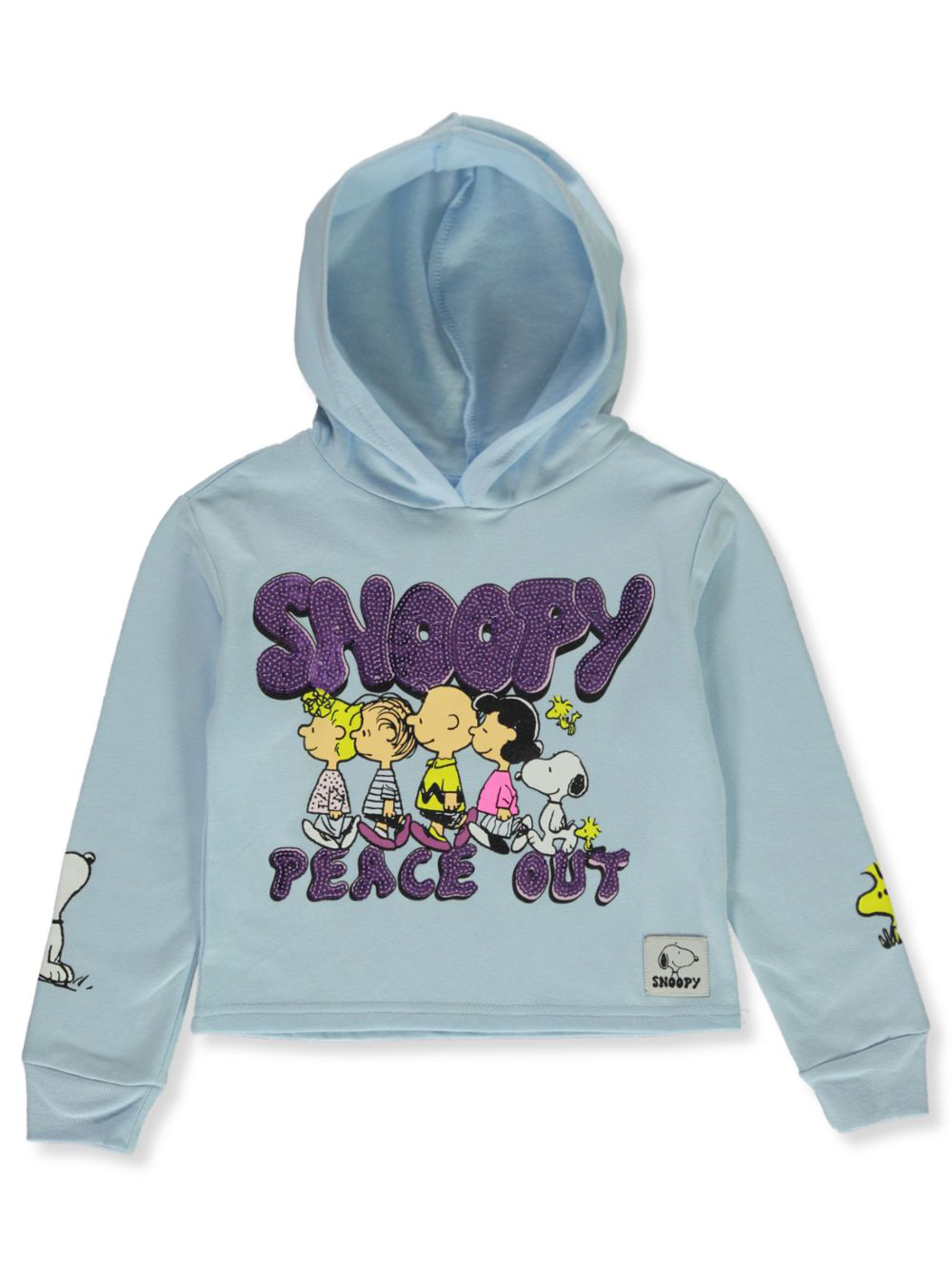 Peanuts Girls Snoopy Gang Hoodie blue 6 6x Little Girls Walmart