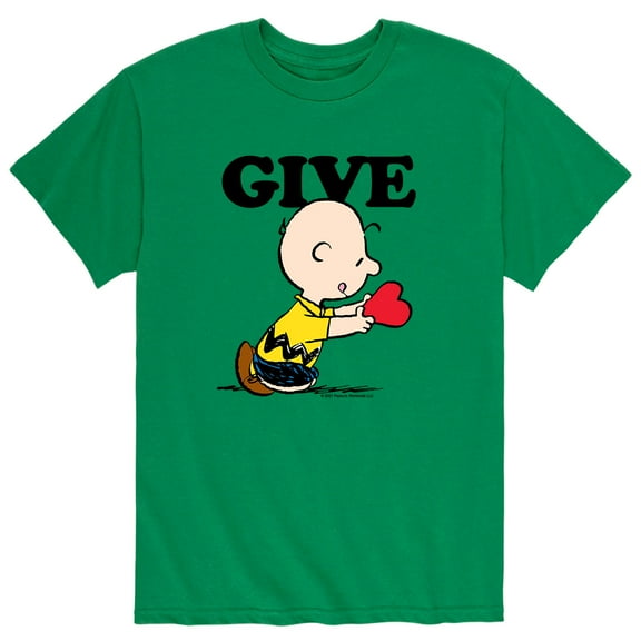 Peanuts - Give Love - Men's Short Sleeve Graphic T-Shirt